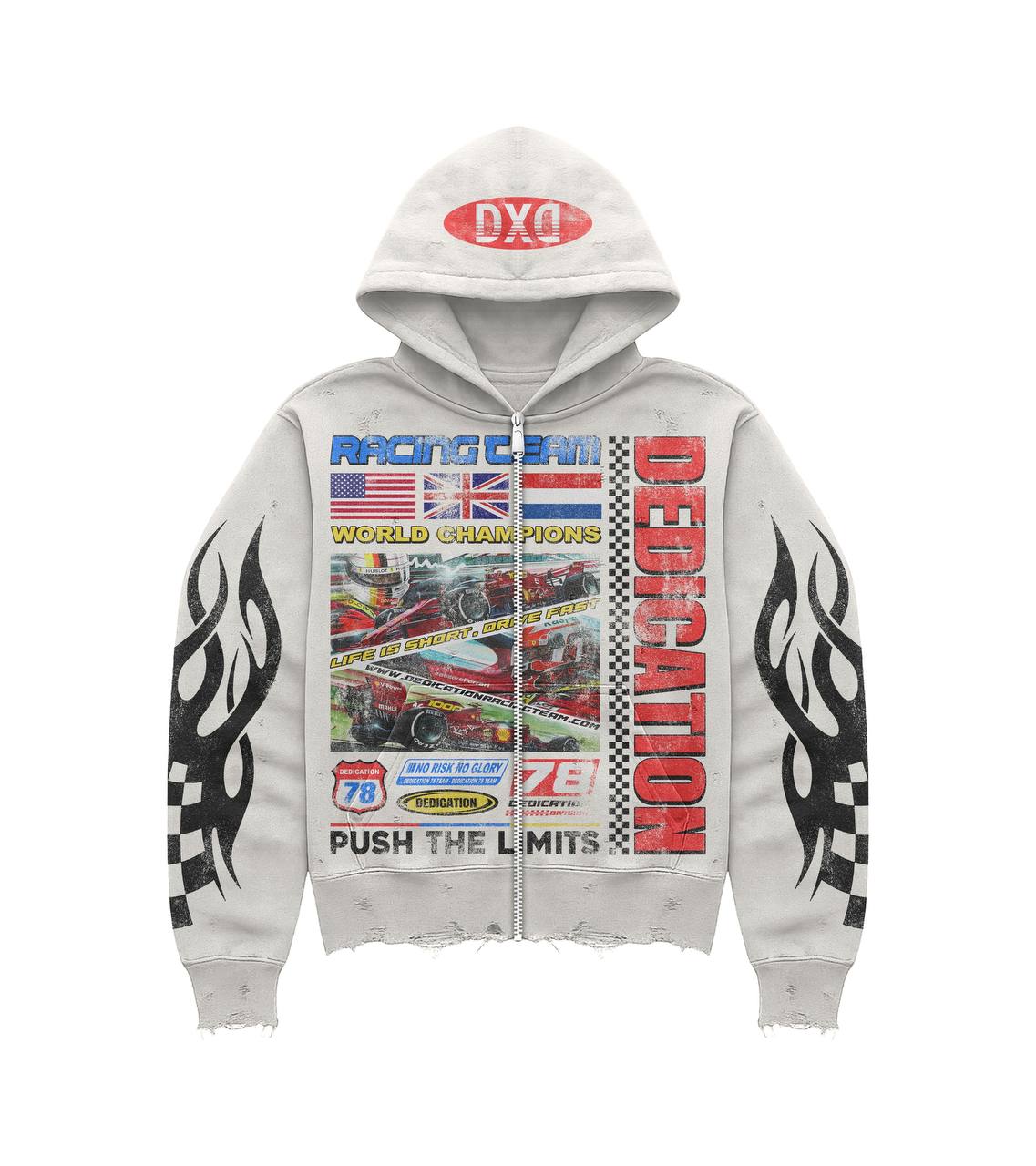 DXD “PUSH THE LIMITS” RACE DAY ZIP HOODIE